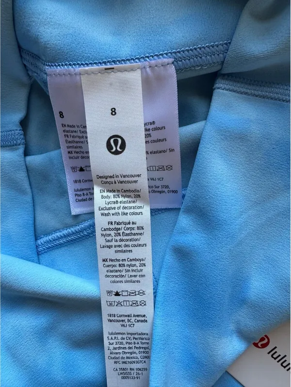 Lululemon Align No Line High Rise 25” Smoothie Wash Blueberry Size 8 NWT - Image 7