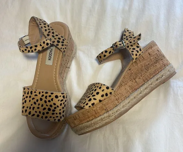 Steve Madden platform sandal animal print - Image 2