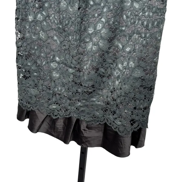 Anthro MOTH Knit Tank Top Sz M Gray Green Whimsygoth Fairy Grunge Cottage Goth‎ - Image 4