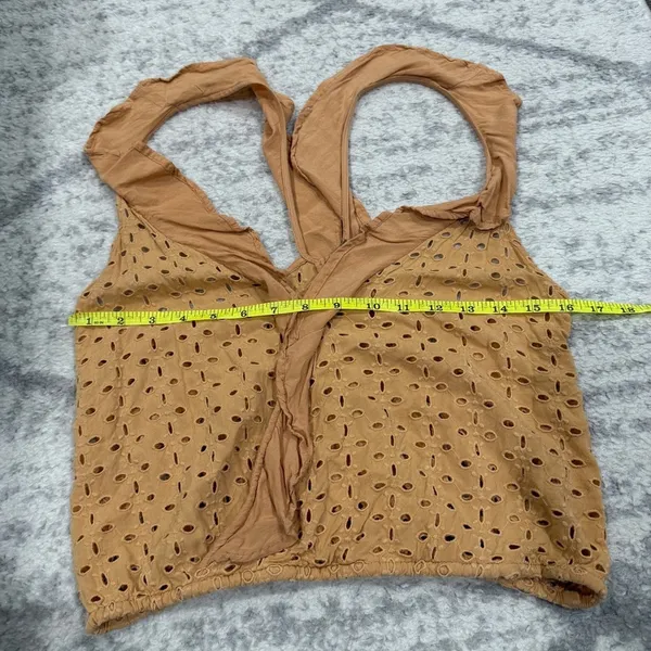 Free People Maeve Ruffle V-neck Eyelet Tank Top - Image 7