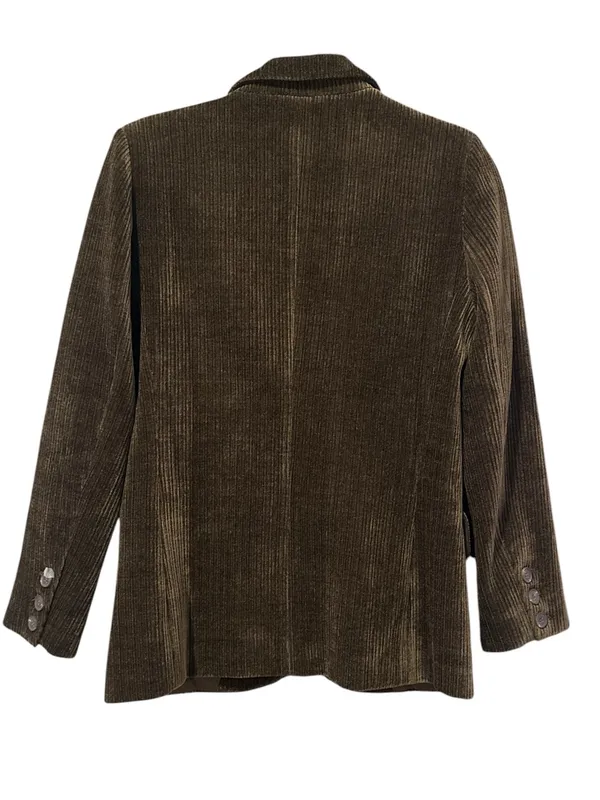 LUCY PARIS Corduroy Blazer XS 19” p2p Brown $128 Retail NWOT - Image 8