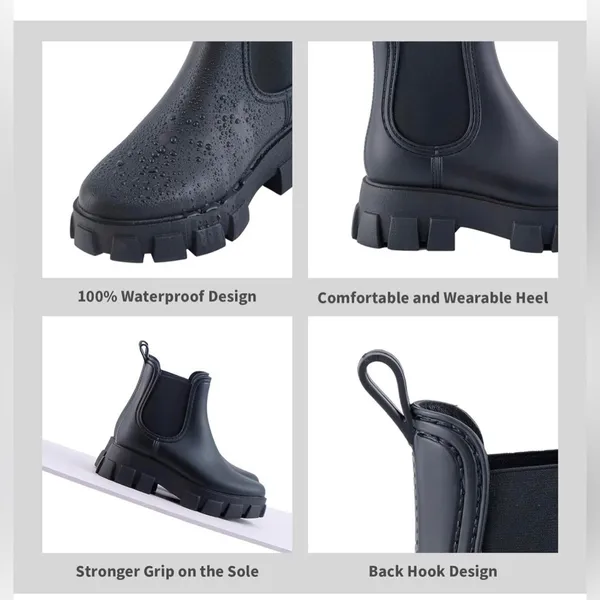 - New Termiyinful boots Size 9 New in box women’s rain boots outdoor boot… - Image 3