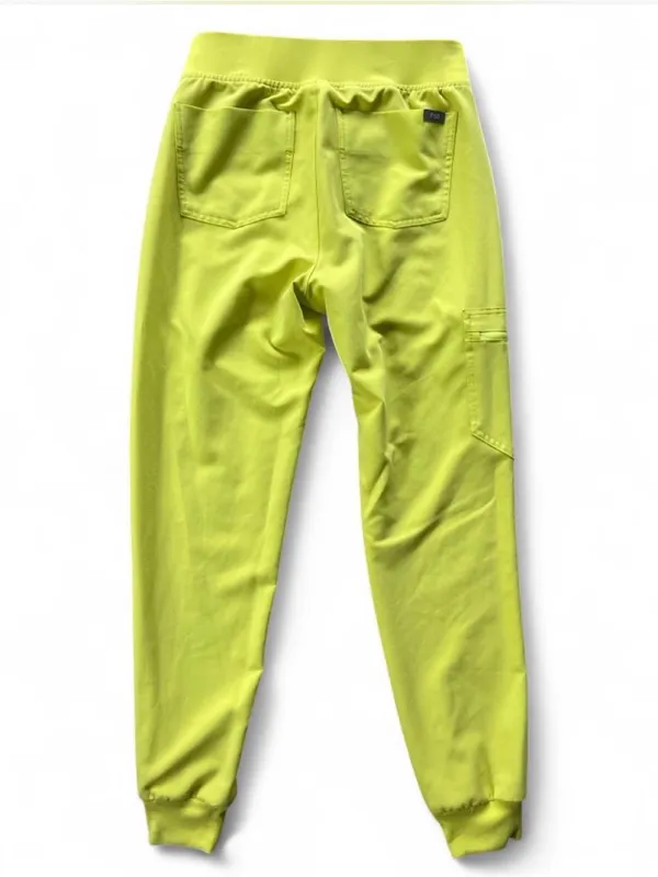 FIGS Technical Collection Zamora Jogger Scrub Pants Chartreuse Lime Green XS - Image 2