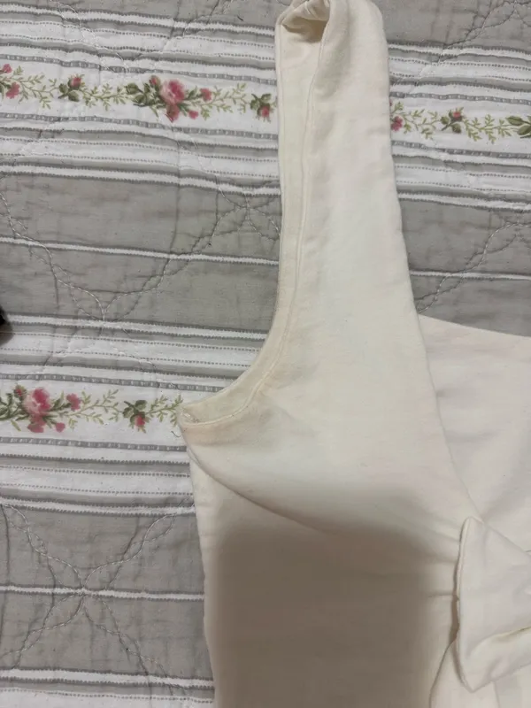 Edikted White Going Out Tank Bow Back - Image 3