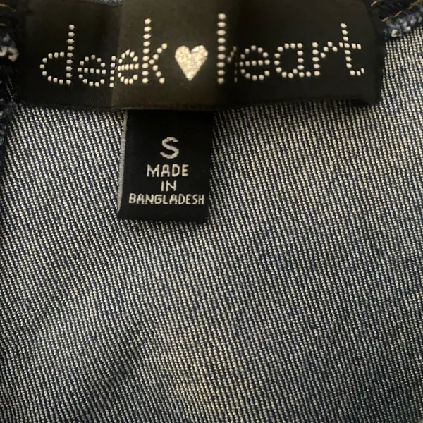 Derek Heart Denim Dress Size S 4 - Image 5