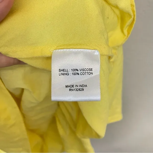 Revolve Majorelle‎ Yellow Tiered Hem Slip Resortwear Sundress Size XL - Image 6