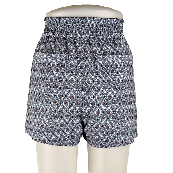 Athleta  Hudson Board Shorts Geometric Blue Brown - Image 2