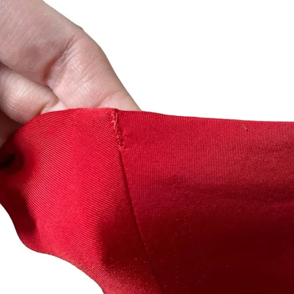 JAY GODFREY Halter Neck Jersey‎ Red Maxi Dress Gown Size 6 - Image 12