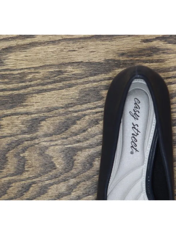NWT Easy Street Womens Block Heel Faux Leather Pumps PRIM Navy Blue 7M - Image 10