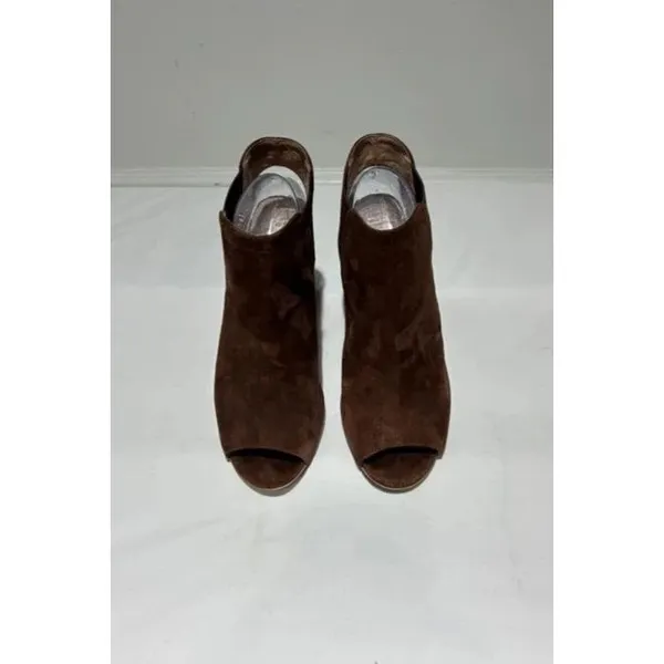 Anthropologie Suede Peep-Toe Heels  Size 9 - Image 2