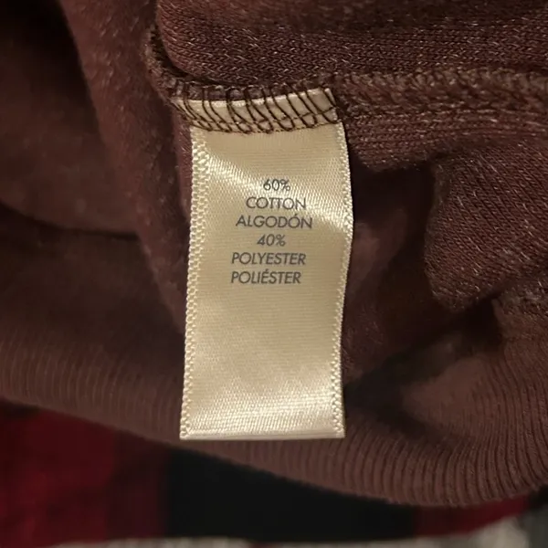 BKE Cropped Pullover - Women's Burgundy Half Zip Sz Large LN - Image 6