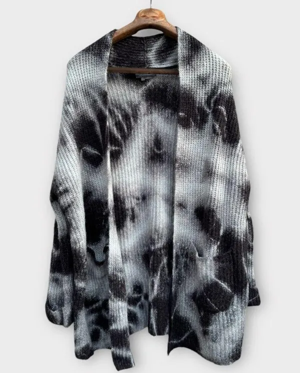 Avalon Tie Dye Oversized Knit Cardigan - Image 4