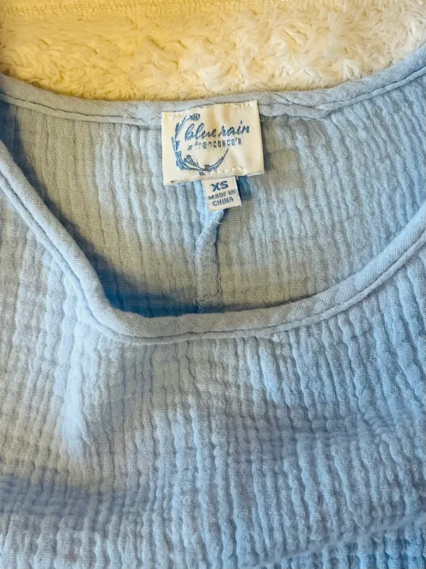 Blue peasant top Size XS - Image 2