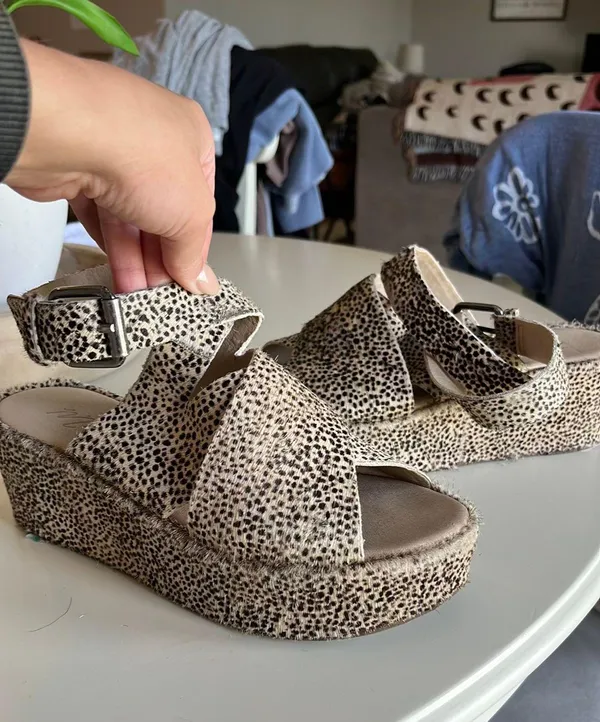Matisse Animal Print Platform Sandals - Image 6