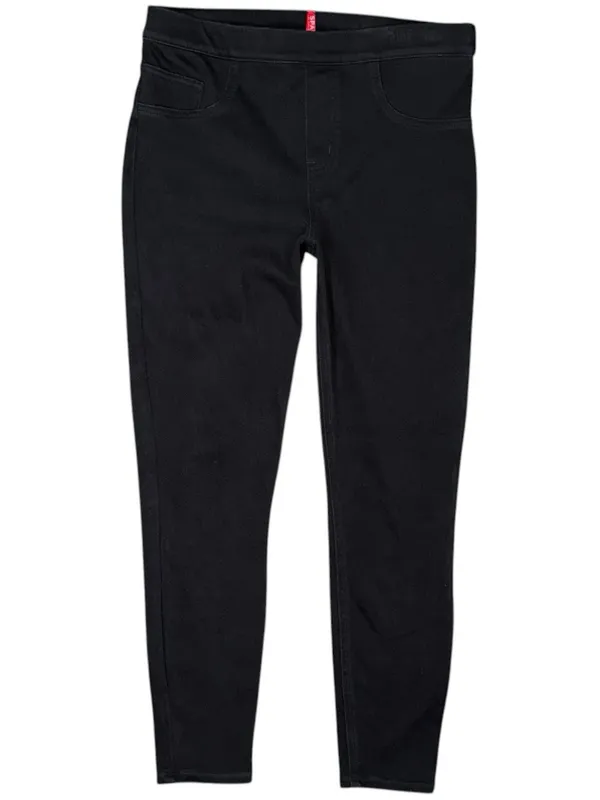 Spanx Jean-ish Ankle Leggings Tummy Shaping Soft Knit 20018R Black Sz Women's L - Image 2