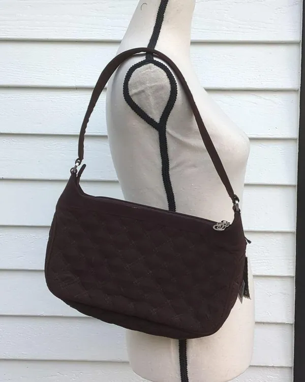NWT Vera Bradley Espresso Quilted Shoulder Bag - Image 2