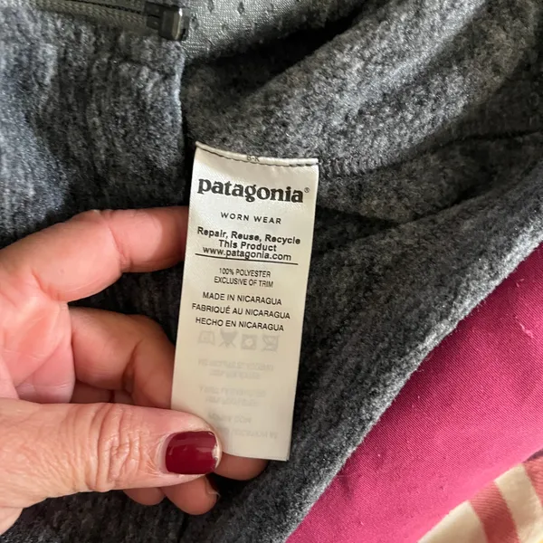 Patagonia Women's‎ Gray Synchilla Fleece Zip Up Jacket with Pockets Size XS - Image 6