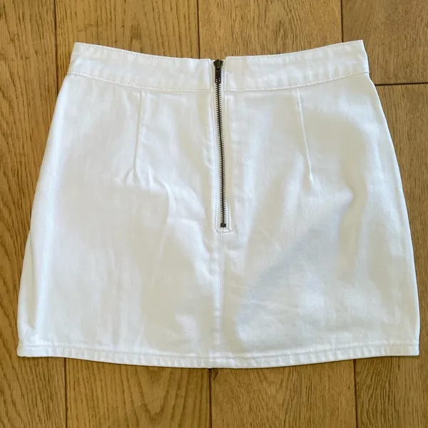 Denim White Mini Skirt Princess Polly / Lioness - Image 2