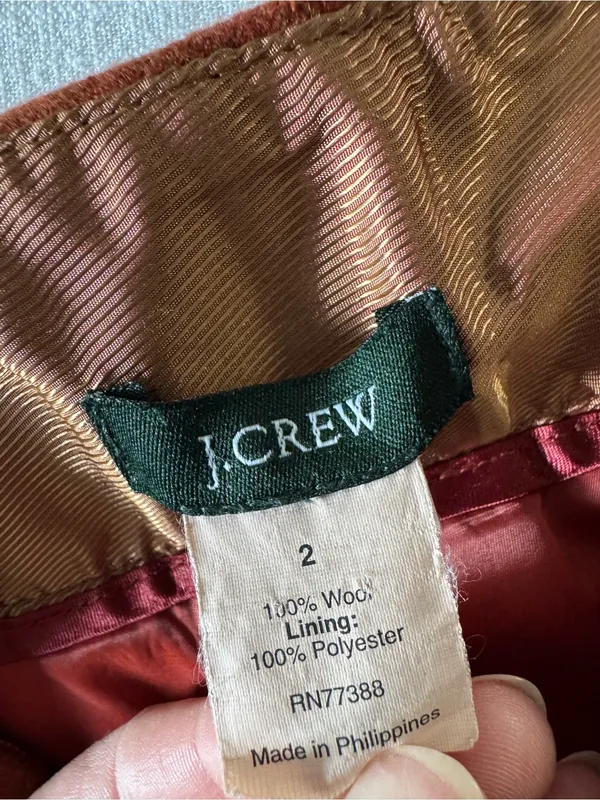 J. Crew 100% Double-Serge Wool Pencil Skirt, size 2 - Image 6