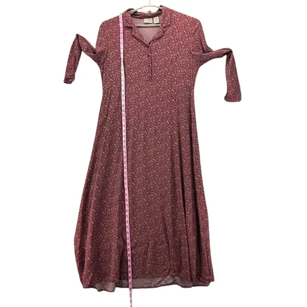 LL Bean Womens Prairie Dress 16 Vintage Cottagecore Simple Rayon Soft Flowy - Image 16