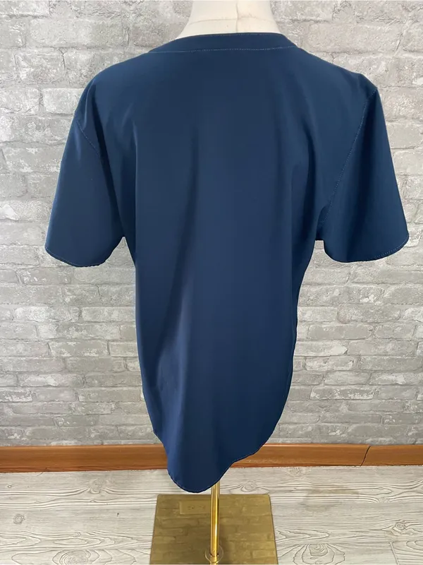 Carhartt Navy V-Neck Scrubs Tunic Top - Image 4