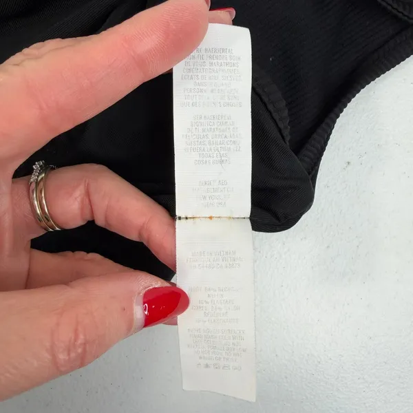 Aerie Sz L‎ Real Good Scoop Neck Ribbed Bralette Black Padded Pullover Seamless - Image 10