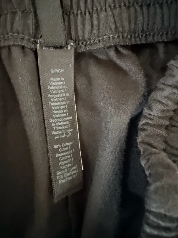 Skims cotton jersey wide leg pants woman's size small relaxed fit in soot NWT - Image 5