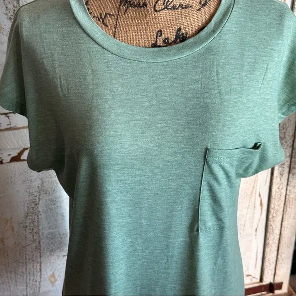 Source Unknown Mint Green Short Sleeve Top - Image 3