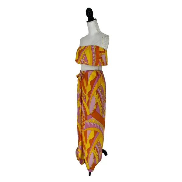Show Me Your Mumu Caribbean Cocktail Limbo Pants Teeny Tube‎ Top Set S - Image 6