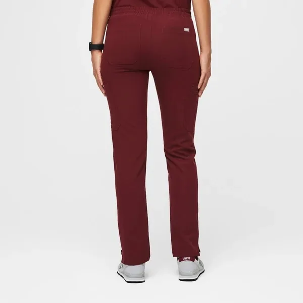 Figs Eco Yola Elastic Waistband Skinny Scrub Pants Burgundy Size XX-Small NWT - Image 2