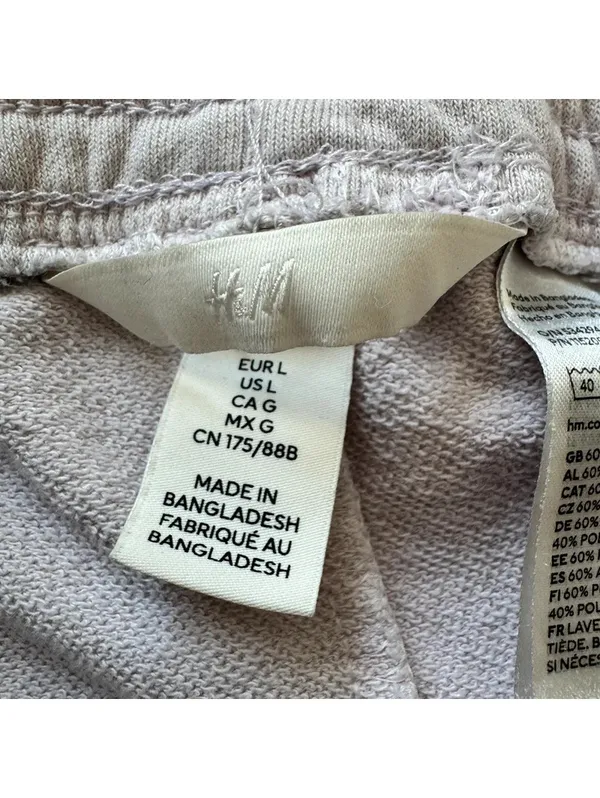 H&M Sweat Shorts Size Large Drawstring Lounge Athleisure - Image 3