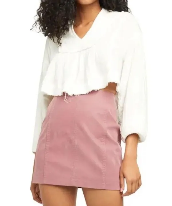 Free People Cozy Dreams Top Textured Cotton Loose Pullover in Soft White Size XS - Image 9