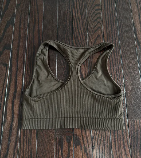 Alo Yoga Brown Sports Bra - Image 2
