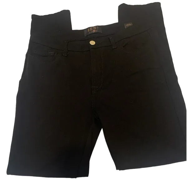 JEN7 Ladies Size 8 Black Pants by 7 for all mankind Inseam 29 - Image 2