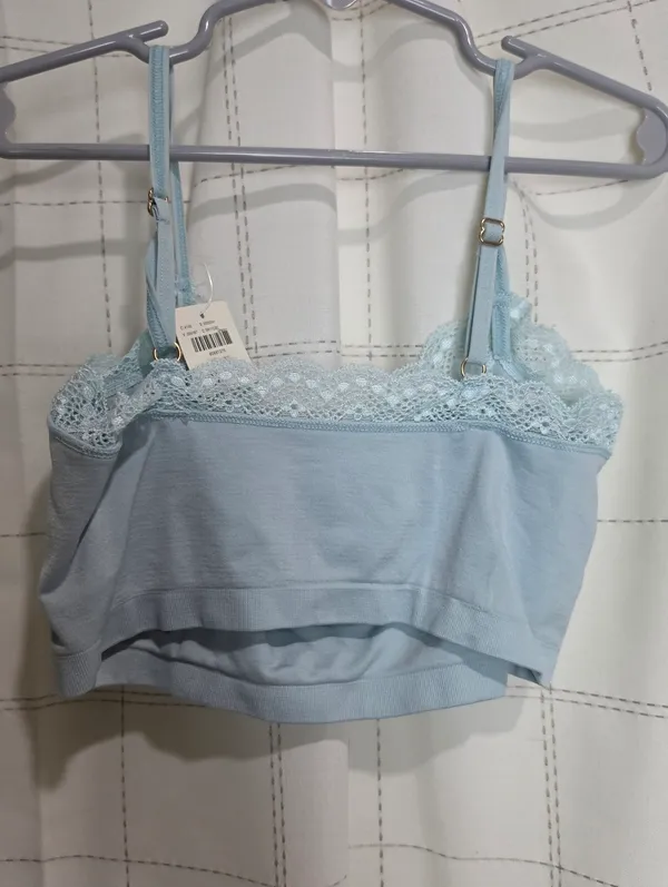Anthropologie Seamless Lace-Trim Bralette XXS/XS - Image 3