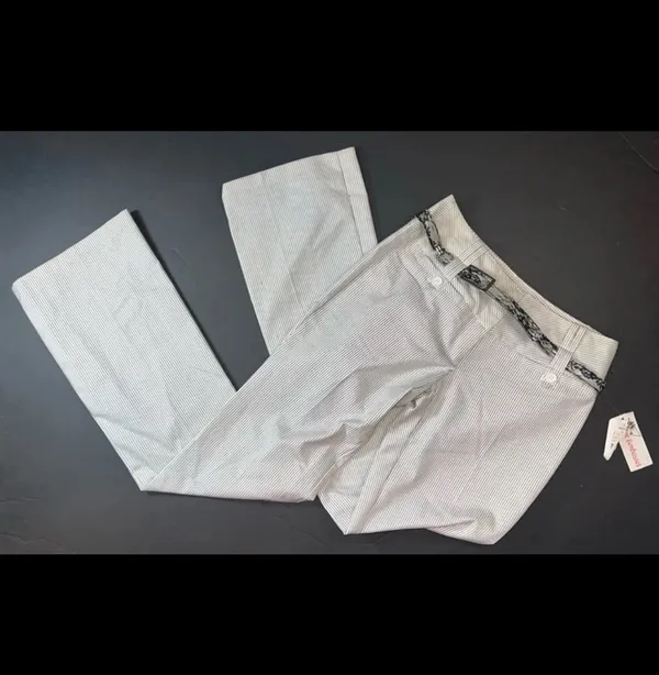 Vintage Business Pants White Size XXS - Image 2
