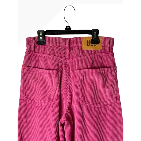 BDG High And Wide Corduroy Pants Women 26 Pink Wide Leg High Rise Streetwear Y2K - Image 5