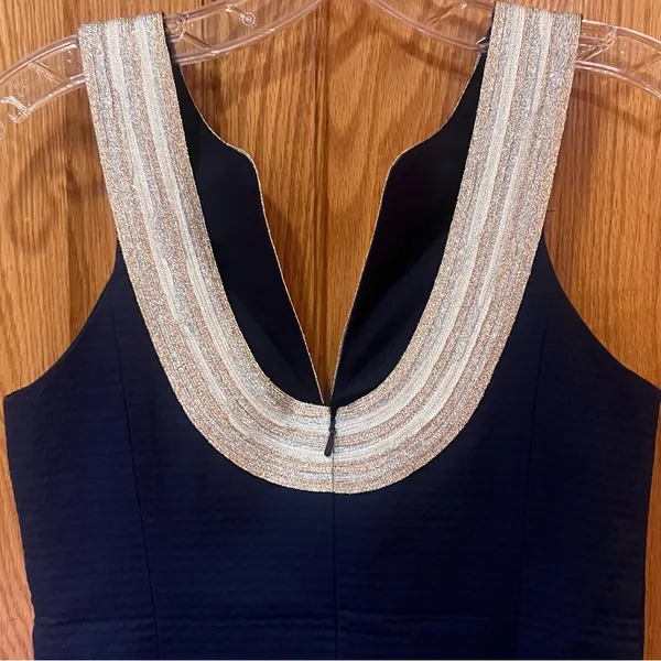 Lilly Pulitzer Valli Notch Neckline Sleeveless Shift Dress in True Navy‎ Size 00 - Image 15