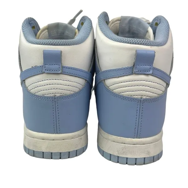 Nike Dunk High Womens White Aluminum Leather Lace Up Athletic Sneakers Shoes 7 - Image 3