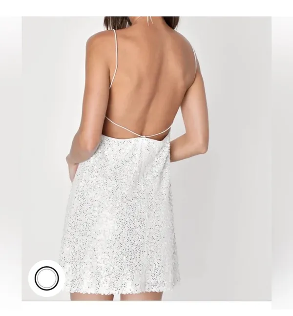 Lulus Backless Sequin Mini Dress - Image 3