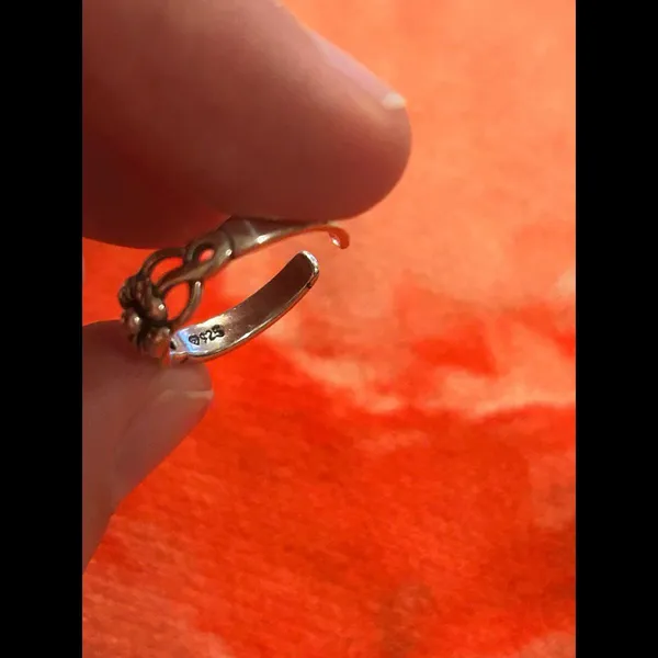 Fashion 925 Sterling silver Knuckle Ring Open toe Rings Women Adjustable flower - Image 4