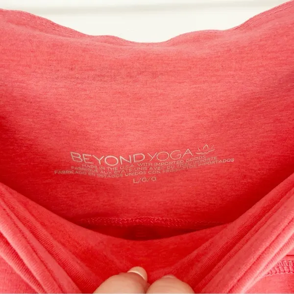 Beyond Yoga High Rise Space Dye Leggings Women's Size L Orange Activewear‎ - Image 5