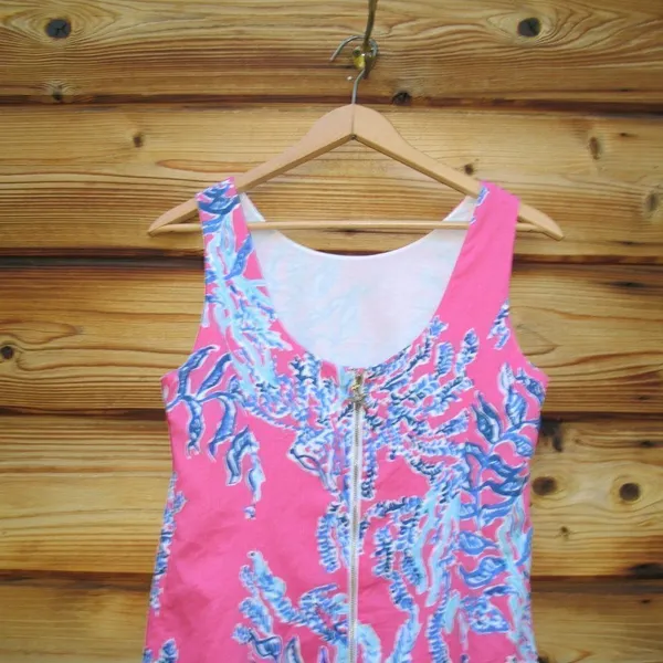 Lilly Pulitzer Cathy Samba Coral Shift Dress 4 - Image 6