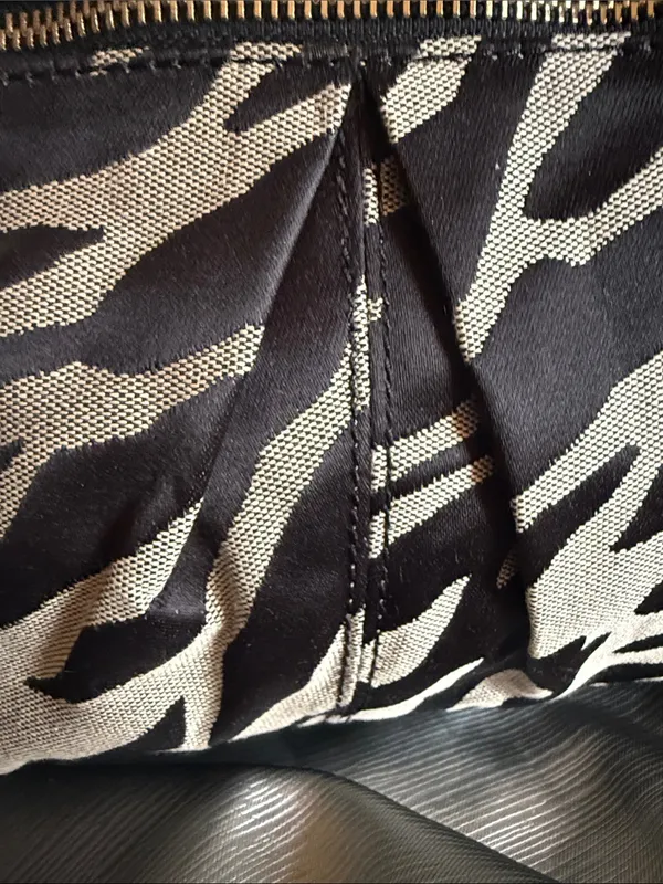 Anne Klein Black and Cream Zebra-Print Tote NWT - Image 3