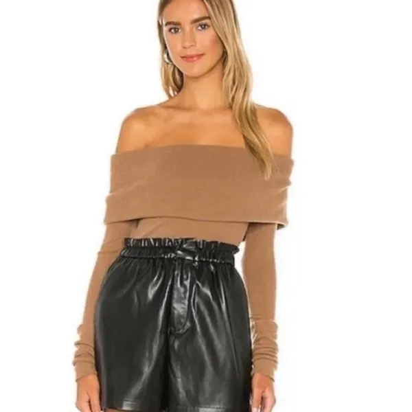 We the Free Snow Bunny Off Shoulder Cowl Neck Ribbed Sweater Size XS - Image 3