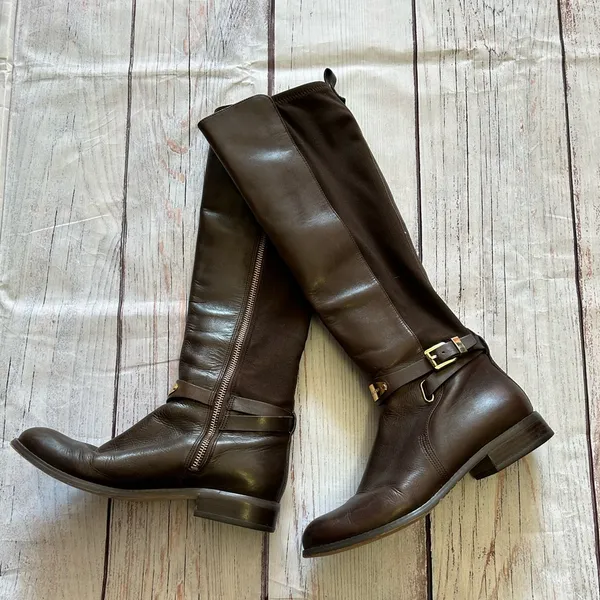 Michael by Michael Kors Arley Stretch Boots in Dark Brown - size 7 - Image 3