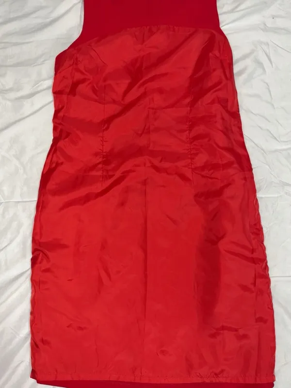 Austin Reed Red Midi Sheath Dress - Image 3