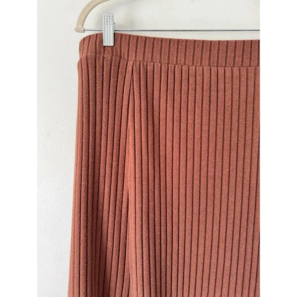 Old Navy Brown Ribbed Knit Pull On Maxi Skirt Women’s Size XL - Image 3