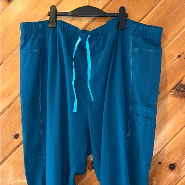 Carhartt force essentials jogger scrub pants in Caribbean blue - Image 4