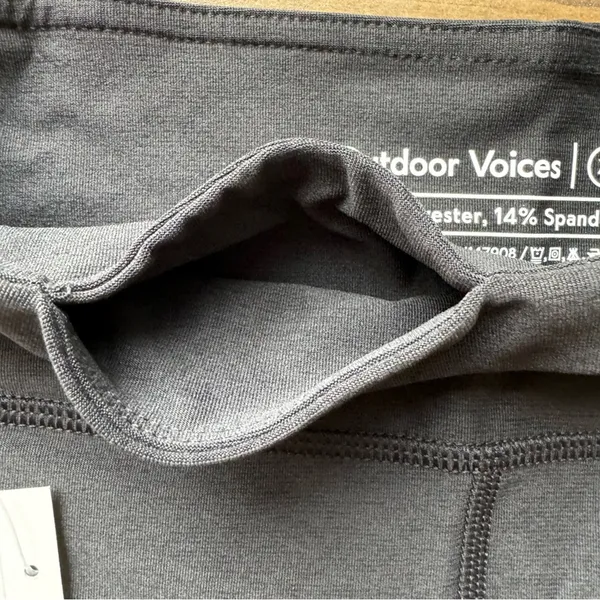 Outdoor Voices Warmup 10” Biker Shorts‎ Black Compression Athletic Casual XS NEW - Image 6